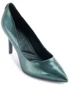 Karl Lagerfeld Paris Royale Pointed Toe Pump In Forest Green