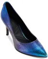 Karl Lagerfeld Paris Royale Pointed Toe Pump In Multi Lizard