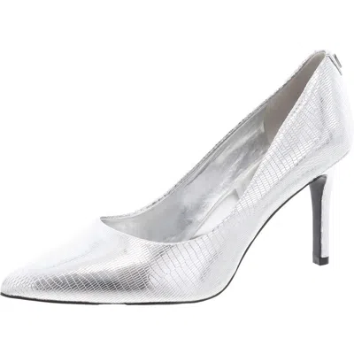 Karl Lagerfeld Royale Womens Embellished Pumps In Silver