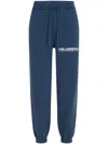 Karl Lagerfeld Rsg Washed Track Pants In Blue