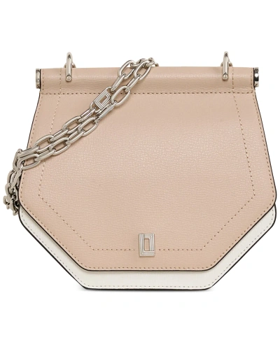 Karl Lagerfeld Rue Small Leather Crossbody In Shell,winter White,black