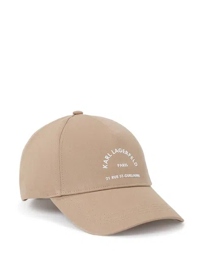 Karl Lagerfeld Rue St-guillaume Baseballkappe In Nude