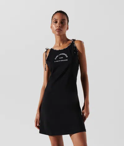 Karl Lagerfeld Rue St-guillaume Beach Dress In Black