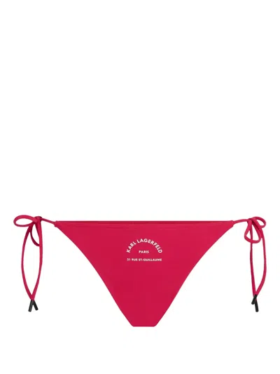 Karl Lagerfeld Rue St-guillaume Bikini Top In Pink