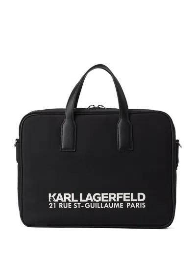 Karl Lagerfeld Rue St-guillaume Briefcase In Black
