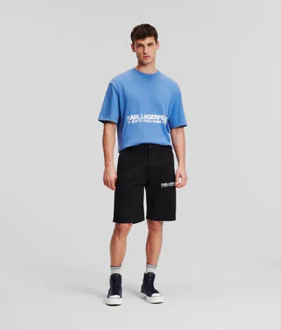 Karl Lagerfeld Rue St-guillaume Chino Shorts In Black