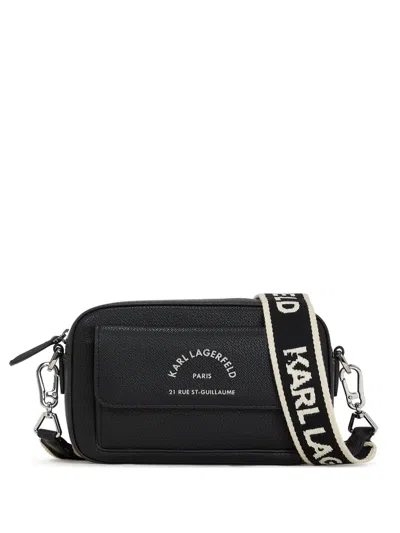Karl Lagerfeld Rue St-guillaume Cross Body Bag In Black