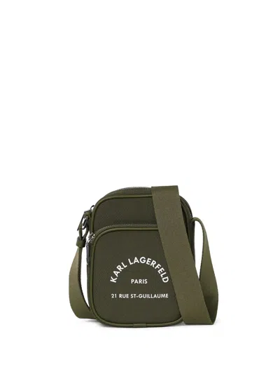 Karl Lagerfeld Rue St-guillaume Crossbody Bag In Green