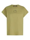 Karl Lagerfeld Rue St-guillaume Design Glitter T-shirt In Green