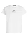 Karl Lagerfeld Rue St-guillaume Design T-shirt In White