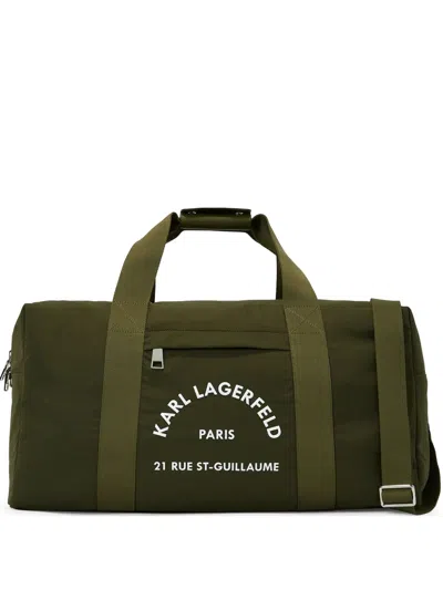 Karl Lagerfeld Rue St-guillaume Duffel Bag In Green