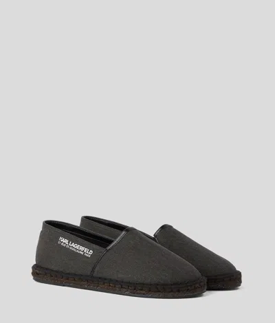Karl Lagerfeld Rue St-guillaume Kamino Locator Espadrilles In Black