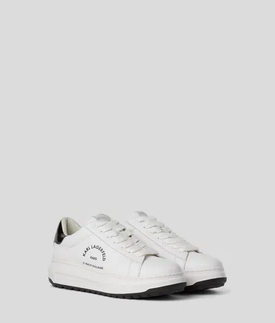 Karl Lagerfeld Rue St-guillaume Kapri Lug Sneakers In White