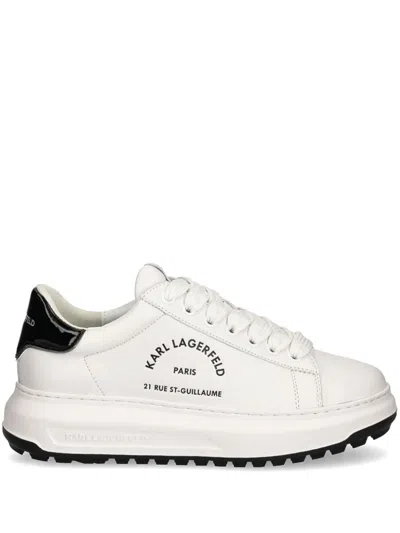 Karl Lagerfeld Rue St Guillaume Kapri Lug Sneakers In White