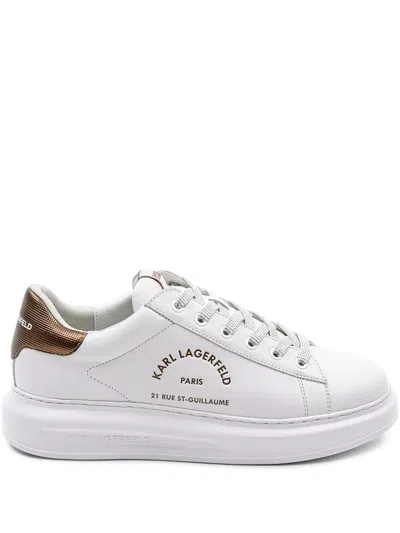 Karl Lagerfeld Rue St-guillaume Kapri Sneakers In White