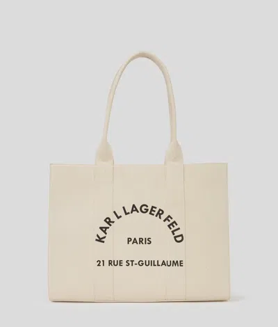 Karl Lagerfeld Rue St-guillaume Large Tote Bag In Neutral