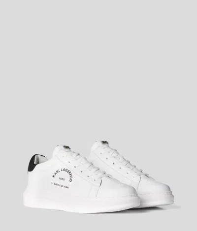 Karl Lagerfeld Rue St-guillaume Logo Kapri Sneakers In White