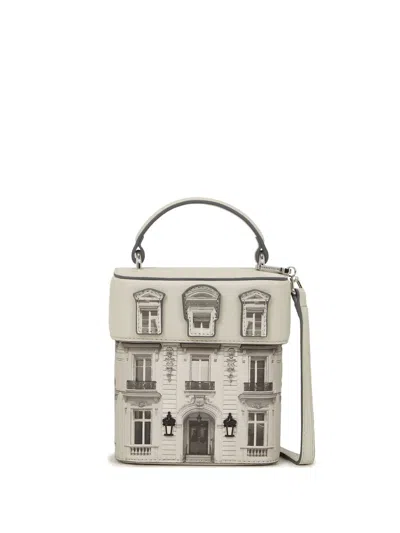 Karl Lagerfeld Rue St-guillaume Maison Crossbody Bag In Nude