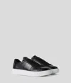 Karl Lagerfeld Rue St-guillaume Maxi Kup Python Sneakers In Black