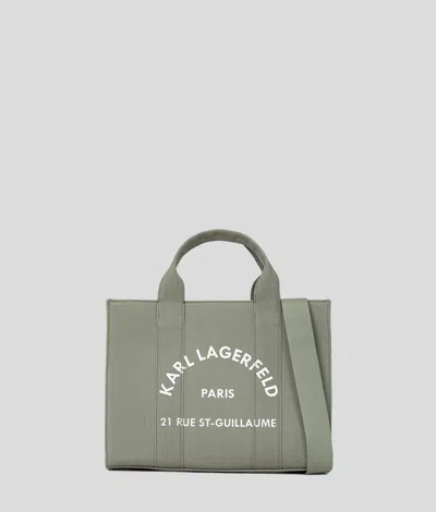 Karl Lagerfeld Rue St-guillaume Medium Square Tote Bag In Green