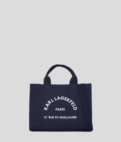 Karl Lagerfeld Rue St-guillaume Medium Square Tote Bag In Purple