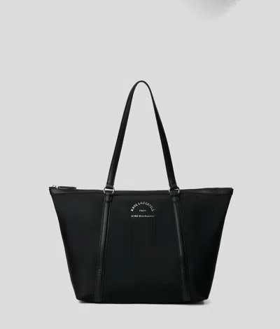 Karl Lagerfeld Rue St-guillaume Medium Tote Bag In Black