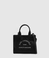 Karl Lagerfeld Rue St-guillaume Mini Rhinestone Tote Bag In Black