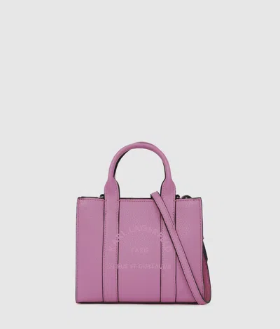 Karl Lagerfeld Rue St-guillaume Mini Tote Bag In Pink
