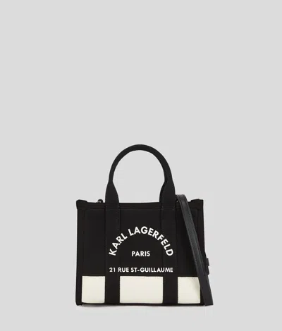 Karl Lagerfeld Rue St-guillaume Mini Tote Bag In Sand