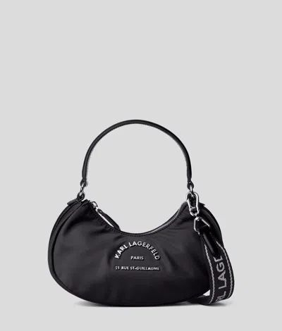 Karl Lagerfeld Rue St-guillaume Mond-umhängetasche In Black