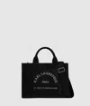 Karl Lagerfeld Rue St-guillaume Rhinestone Tote Bag In Black