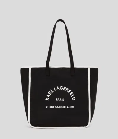Karl Lagerfeld Rue St-guillaume Shopper In Black