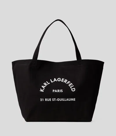 Karl Lagerfeld Rue St-guillaume Shopper In Black