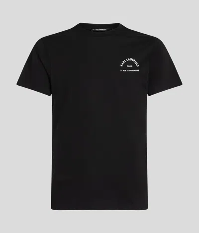 Karl Lagerfeld Rue St-guillaume Slim T-shirt In Black
