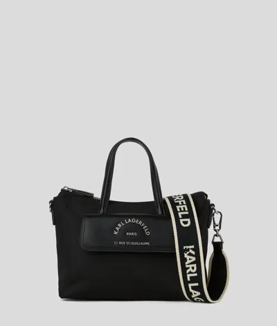 Karl Lagerfeld Rue St-guillaume Small Tote Bag In Black