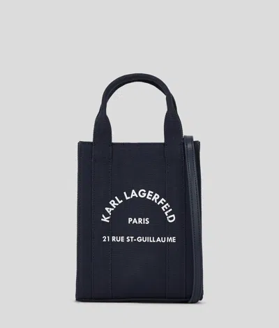 Karl Lagerfeld Rue St-guillaume Square Small Tote Bag In Purple