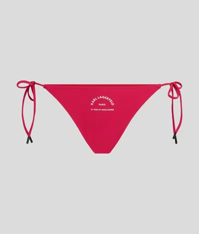 Karl Lagerfeld Rue St-guillaume String Bikini Bottoms