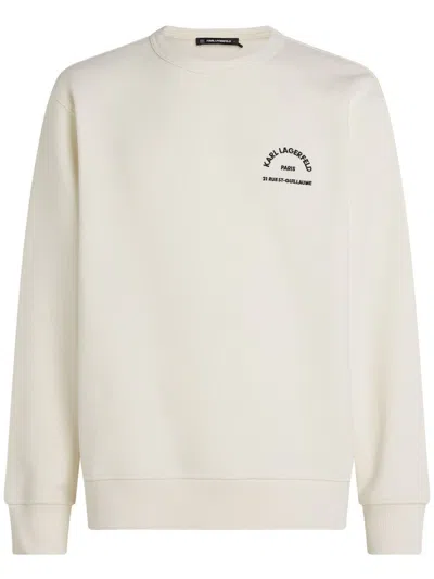 Karl Lagerfeld Rue St-guillaume Sweatshirt In White