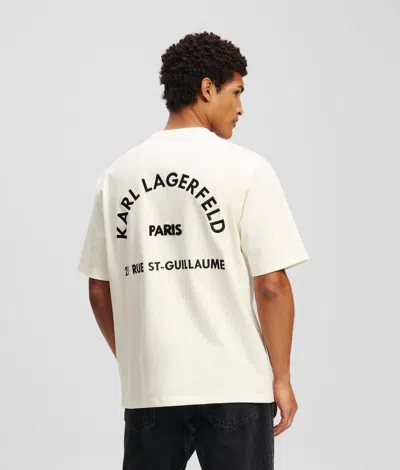 Karl Lagerfeld Rue St-guillaume T-shirt In Neutral