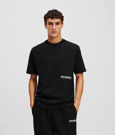 Karl Lagerfeld Rue St-guillaume T-shirt In Black