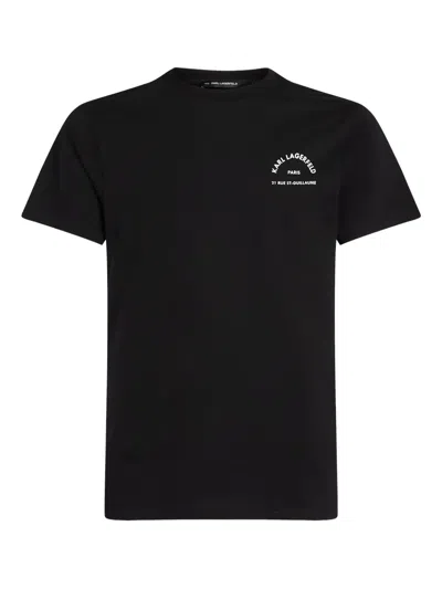 Karl Lagerfeld Rue St-guillaume T-shirt In Black