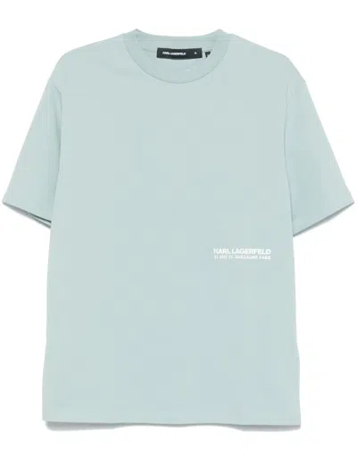 Karl Lagerfeld Rue St-guillaume T-shirt In Blue