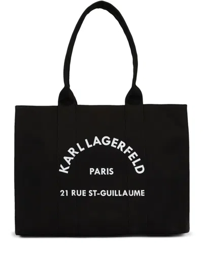 Karl Lagerfeld Rue St-guillaume Tote Bag In 999