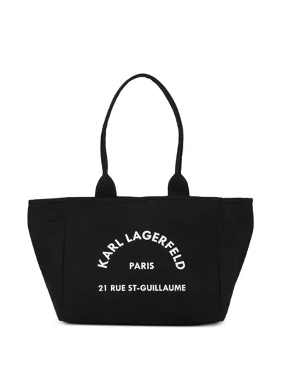 Karl Lagerfeld Rue St-guillaume Tote Bag In Black