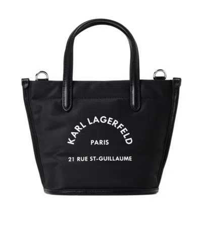 Karl Lagerfeld Rue St-guillaume Tote Bag In Black