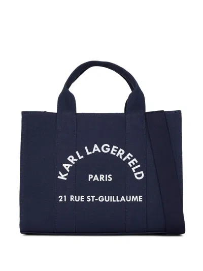 Karl Lagerfeld Rue St-guillaume Tote Bag In Blue