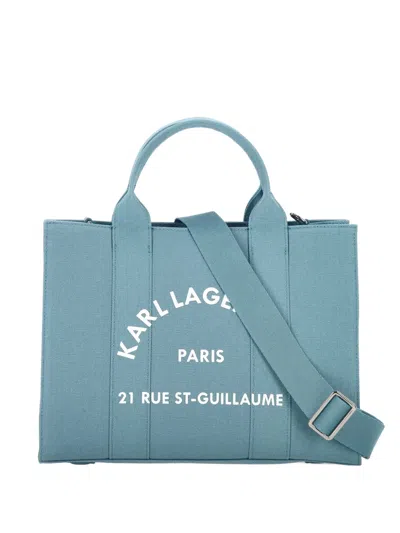 Karl Lagerfeld Rue St-guillaume Tote Bag In Blue