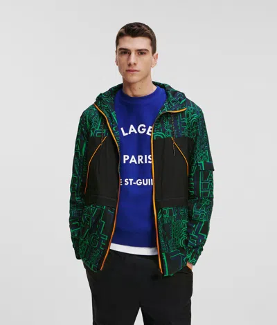 Karl Lagerfeld Rue St-guillaume Transformer Parka In Multi