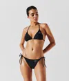 Karl Lagerfeld Rue St-guillaume Triangle Bikini Top In Black