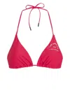 Karl Lagerfeld Rue St-guillaume Triangle Bikini Top In Pink
